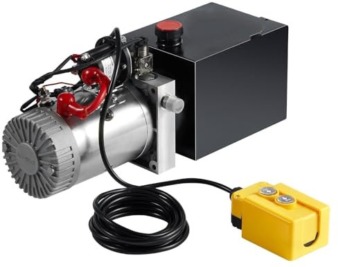 Pompe hydraulique Manuelle Pompe Hydraulique Unité d'alimentation Hydraulique De 4 Pintes Pompe À Simple Effet pour Remorque À Benne Basculante Pression De Décharge