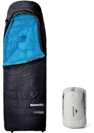 Naturehike CW1000 dunsovsäck ultralätt bärbar packad vinter sovsäck 4 säsonger för vuxna och barn utomhus camping vandring resor med kompressionspåse
