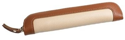 DuomaiJJ FedermäPpchen 2-Pack-pu-Bleistift-hülle Schütze Abdeckung Mini Compact Tragbarer Schreibweichbeutel-kaffeefarbe