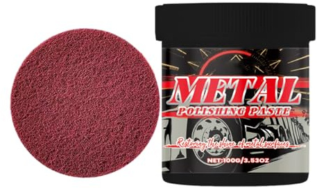 Dayysiuy Pasta Lucidante per Metalli Auto, Restauratore e Protettivo per Metall, Pasta Manutenzione Riparazione E Protezione Auto, Rimuove Ossidazione Opacizzazione Macchie Scolorimento Vortici