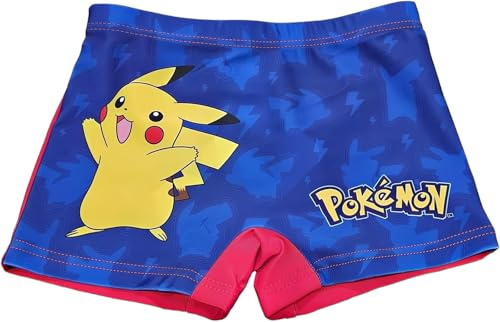 Pokémon Costume da Bagno Bambini Ragazzi Boxer Slip, 5-6 Anni