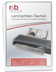 200 Stück MATTE Laminierfolien A4 | gegen Spiegelungen und für eine bessere Wiedergabe | OHNE WASSERZEICHEN | BESCHREIBBAR | (216 x 303 mm) | 2 x 80 MIC | MATT| Laminiertaschen reißfest, wasserfest