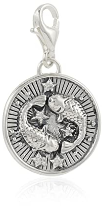 Thomas Sabo Damen Charm-Anhänger Sternzeichen Fische Charm Club 925 Sterling Silber 1639-643-21
