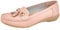 Jo & Joe Ladies Leather Loafer Shoes Plimsole Pumps Womens Flat Shoes Blush Size UK 6 EU 39