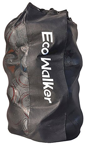 Eco Walker Ball Bag Large Capacity (Holds 16 Soccer Balls) Heavy Duty Mesh Drawstring with Adjustable Shoulder Strap and Thick Handle