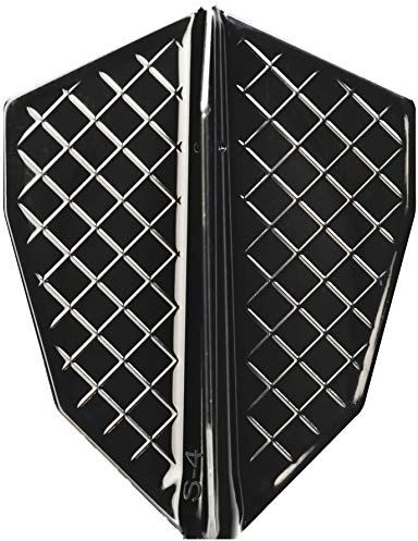 COSMO DARTS) FIT Flight PRO Dart Flights - S-4 Schwarz