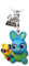 Grupo Erik Disney, Toy Story, Porte-clés Egg Attack Mixte, Ducky et Bunny, 7-8cm