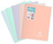 Clairefontaine 984481C Un Cahier Agrafé Koverbook Blush - 24x32 cm - 48 Pages Grands Carreaux - Papier Blanc 90 g - Couverture Polypro Opaque - Couleur Aléatoire