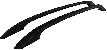 OMAC Aluminium Dachreling Relingträger kompatibel mit Nissan Qashqai 2007-2014 Schwarz 2X