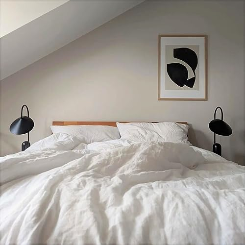 JOWOLLINA Kissenbezug Kopfkissenbezug 100% Leinen Soft Washed Finish (Off White Soft, 50x70 cm, 180 g/m2)