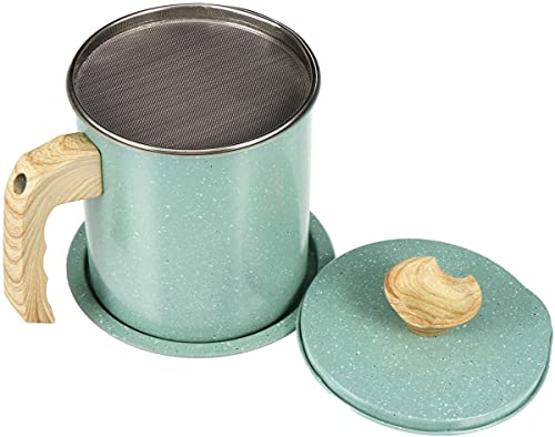 Lata De Grasa Colador De Aceite Olla Separador De Grasa Separador De Grasa Tazón Filtrante De 1,4 Litros Suministro De Aceite Recipiente De Aceite