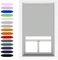 Grey Blackout Roller Blind Metal Fittings Trimmable UV Protection Thermal Properties Premium Fabric Home Office Bedroom Kids Room Child Safe Easy Fit Grey 150cm Width x 160cm Drop