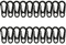 Temlum Tiny SF Aluminum Carabiner Inches Clip Mini Carabiners Set Spring Snap Keyring Hook for Camping Traveling Hiking Keychains Outdoor (Black, 20pcs)