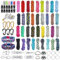 Paracord Combo Kits, Multifunción Paracord 550 - Cuerda de Nailon (26/36 Colores, con Hebilla de Cuerda y Agujas de Coser, para Exteriores, Deportes, llaveros, Correas para Perros, Cuerda de Tienda