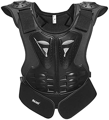 Whitening Brustschutz für Kinder | Dirt Bike Motorrad Motocross Schutzpanzer - Body Guard für Kinder, Motocross Offroad, Nachts reflektierend Protektorenjacke
