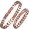 EnerCoppeX Bijoux pour homme en cuivre pur (bracelet + cheville), bijoux assortis vintage, aimant pour le transport de bijoux, sac cadeau inclus., 6.5, Cuivre, Copper