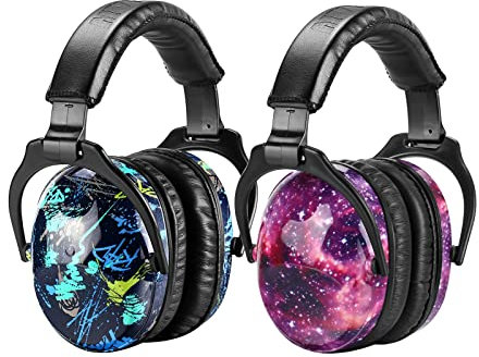 ZOHAN 030 Kids Ear Defenders 2 Pack,Hearing Protection for Children have Sensory Issues, Noise Reduction Safety Earmuffs for Toddler with Autism, Ideal for Fireworks, Concerts, Cinema