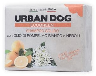 URBAN DOG Shampoo für Hunde mit Grapefruit, 100 g – umweltfreundliches sanftes Reinigungsmittel für sauberes und weiches Fell