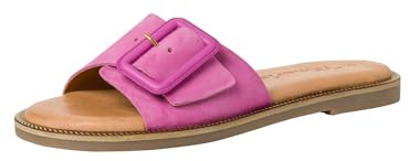 Tamaris Damen Mules Pantoletten Leder Blockabsatz Sommer; PINK/pink; 40 EU