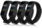 4 Pcs Bracelet pour Xiaomi Mi Band 4/ Xiaomi Mi Band 3, Bracelet Silicone Souple Respirant Nouvelle Couleur pour Mi Band 4/ Mi Band 3 (Noir/Noir/Noir/Noir)