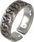 OqcEha Silber Feng Shui-Ring, Herren-Ring, Vintage Schwarz 925 Sterling Silber Elder Futhark Runes Ring Nordischer Wikinger Schmuck for Männer Frauen Einstellbare Größe S/M/L (Color : M)
