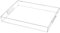 QWORK® Bandeja Transparente para Servir, Bandeja Acrílica con Asas, Protección contra Rayones, Ideal para Desayunos, Café y Postres, 30x40 cm