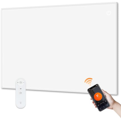 Mursche Infrarot Wandheizung Infrarotheizung mit Thermostat- 720W Elektroheizkörper Wandmontage Heizung Elektrisch Standgerät mit Fernbedienung Elektroheizung Energiesparend mit APP WiFi