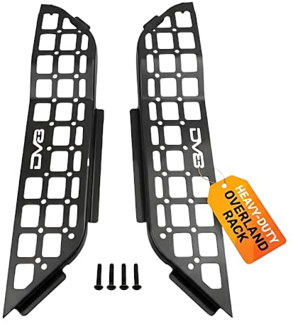 Vordertürtasche Molle-Panels für Jeep Wrangler JL 2018–2025 & Jeep Gladiator JT 2020–2025, starres Stahl-Design ersetzt das schwache schlaffe Netz. DV8 Offroad