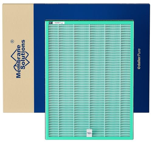 Membrane Solutions MSA3/MSA3S - Filtro di ricambio per purificatore d'aria per la rimozione degli odori degli animali domestici, 4 in 1, H13, con tecnologia OdallerPure