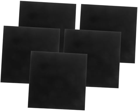 NAMOARLY Hoja 5 Piezas Panel Letrero Aluminio 5052 Con Placa Aluminio Anodizado Hoja Aluminio Para Bricolaje Placa Metal Arenado Placa Metálica