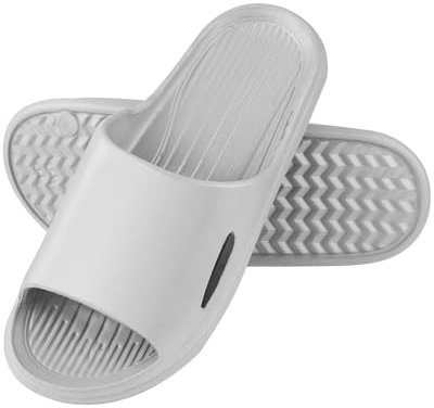 AUFIKR Ciabatte da doccia unisex con punta aperta, per bagno, spiaggia, casa, interni