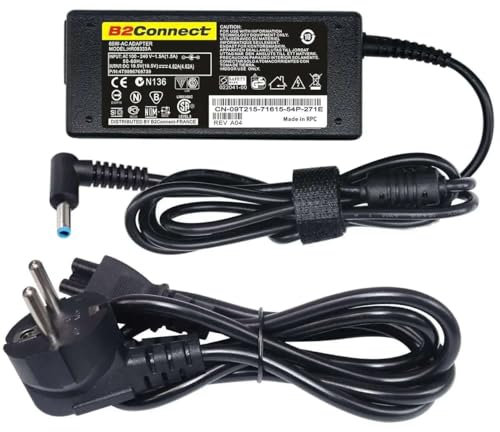 B2CONNECT 90W Chargeur Ordinateur Portable Compatible avec HP Chromebook M 14-Q03030nr 19.5V 4.62A