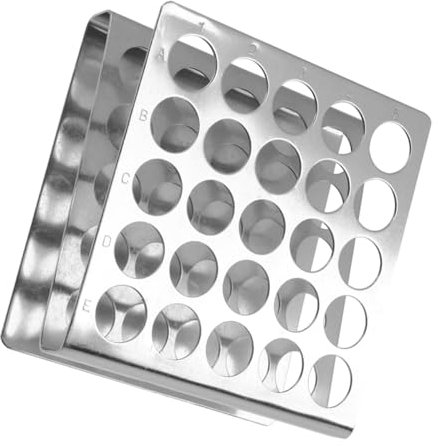 OUNONA Edelstahl Reagenzglasgestell Z-förmiger Metall Test Tube Stand Mit Löchern Höhenverstellbar Stabiler Laborhalter Kompakt Sicher Für Schule Und Labor