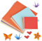 400 Blatt Origami Papier, Bastelpapier Buntes Papier zum Basteln, Buntes Origami-Papier, doppelseitiges buntes Faltpapier Tonzeichenpapier für DIY Basteln, 10 x 10 cm, 15 x 15 cm, 20 x 20 cm