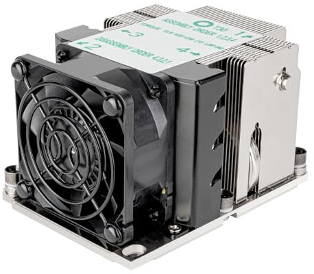 SilverStone Technology XE02-3647N, 2U SFF Server/Workstation CPU Cooler per Intel LGA 3647 Narrow, SST-XE02-3647NB (nero+nero)