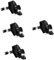 Beatifufu 4pièces Serrure De Porte Étanche pour Véhicule Récréatif Serrure De Compartiment RV Verrou pour Remorque Et Camping Accessoires De Sécurité pour Porte De Cabinet