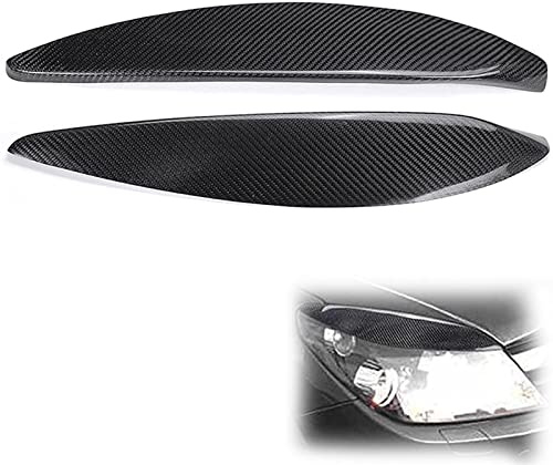 TGVSELPJ Scheinwerferblende Für Opel Für Vauxhall Für Astra H Für MK5 2004-2009 2005 2006 2007 2008 Auto Frontscheinwerfer Lampe Augenbrauen Augenlider Zierleisten(Carbon)