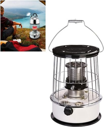 BomDog Kerosin-Kocher-Heizung, 6-Liter-Kerosin-Kocher-Brenner, Nicht Elektrische Notfall-Raumheizungen Für Den Innenbereich, Einstellbare Flamme,