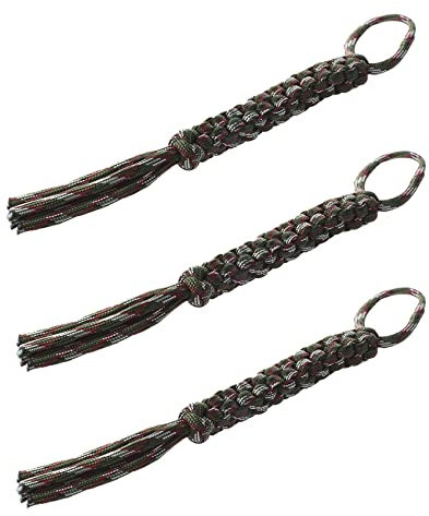 SAROAD 3X Digital Camo Quadrat Geflochtenes Messer Lanyard