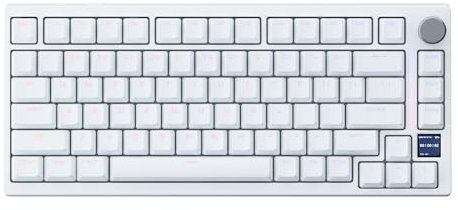 GK GAMAKAY TK75HE V2 75% Rapid Trigger Wired Mechanische Tastatur mit TFT Bildschirm, 8KHz Polling Rate 0.01mm RT Accuracy, Snap Tap, Hall Effekt Magnetschalter Tastatur (Weiß-V2 Magnetic Phoenix)