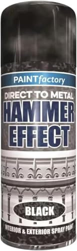 MIXEL Black Hammer Effect Spray, Quick-Drying Formula, DIY Enthusiasts, Perfect For Use On Metal, Wood, Plastic, Ensuring Long-Lasting Protection Against Rust, Corrosion, 400ml, (1 Pcs)