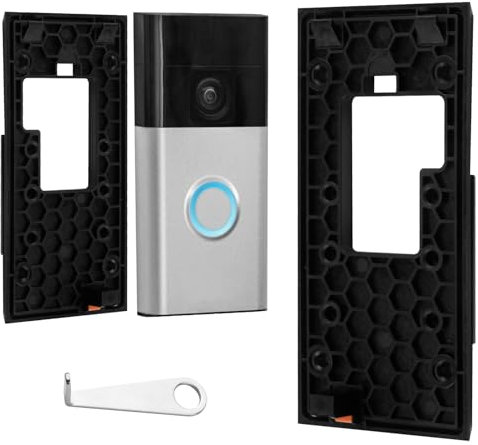 Sharelove 2024 Ring Doorbell Mount NoDrill for Battery Video Doorbell(2024 Release), Practical Self-Adhesive Doorbell Door Holder Mounting Bracket Accessories for Apartment Home Office
