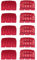 10 Stück. Spannverschluss Set Kunststoff Verschluss für Werkzeugkasten KHV40 Heavy 40 Toolbox Kistenberg Rot 50 x 30 mm Kistenverschluss Koffererschluss für Elektrowerkzeug Organizer
