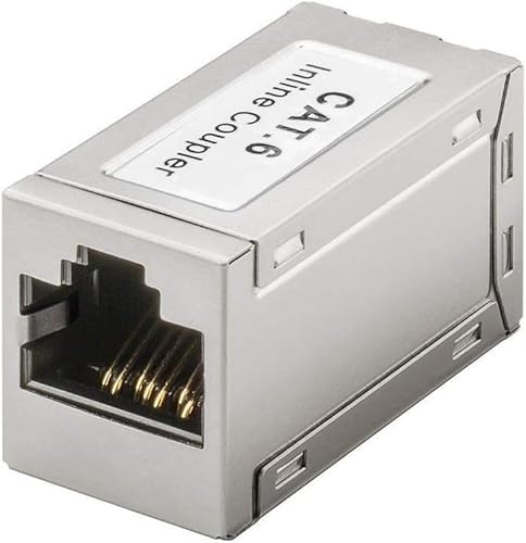 CAT RJ45 Modularkupplung – LAN Kabel Verbinder & Ethernet Adapter – Gigabit Netzwerkkabel Verlängerung – Kompatibel mit Cat8, Cat7, Cat6, Cat5 – 2× RJ45 Buchse – POE & DSL geeignet