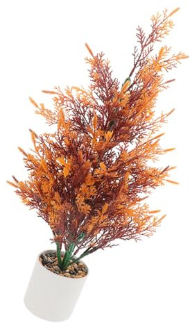 Mobestech Simulación De Pequeñas Plantas Verdes De Pino y Ciprés Suculentas Artificiales para Jardinería Decoración De Hogar y Oficina