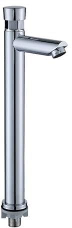 Robinet économiseur d'eau à fermeture automatique avec bouton poussoir temporisé – Robinets de dosage plaqués pour la maison, la cuisine, la salle de bain et les hôtels – Solution efficace d'économie