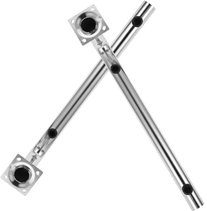 BAZEITFLOW 2 Stück Antennenhalterungen aus Edelstahl L-förmig für Rohrmontage mit Stabiler Installation und Verbesserter für Außenbereich und Überwachungstechnik