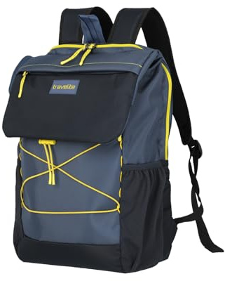 Travelite Rucksack COLOR CRAZE, Laptop Rucksack bis 17 Zoll, mit Brustgurt, reflektierender Front, Trolley Aufsteckfunktion, 30 x 47 x 17 cm, 24 L, 0,7 kg
