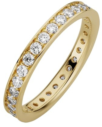 Orolino Damen Ring 333/- Gold Glänzend Zirkonia gelb 067370152