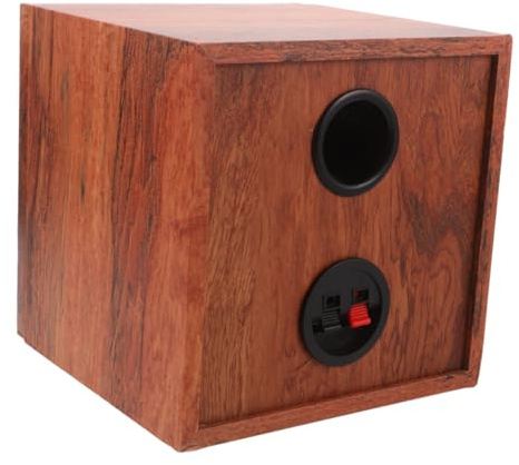 Happyyami Contenitore per Altoparlanti per Auto in Legno da 5 Pollici, Cassa Acustica per Subwoofer Veicolari, Box Audio Portatile per Upgrade e Test Sonoro Automobilistico